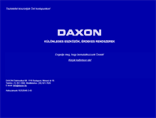 Tablet Screenshot of daxon.hu